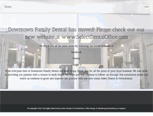 Tablet Screenshot of downtownfamilydental.com